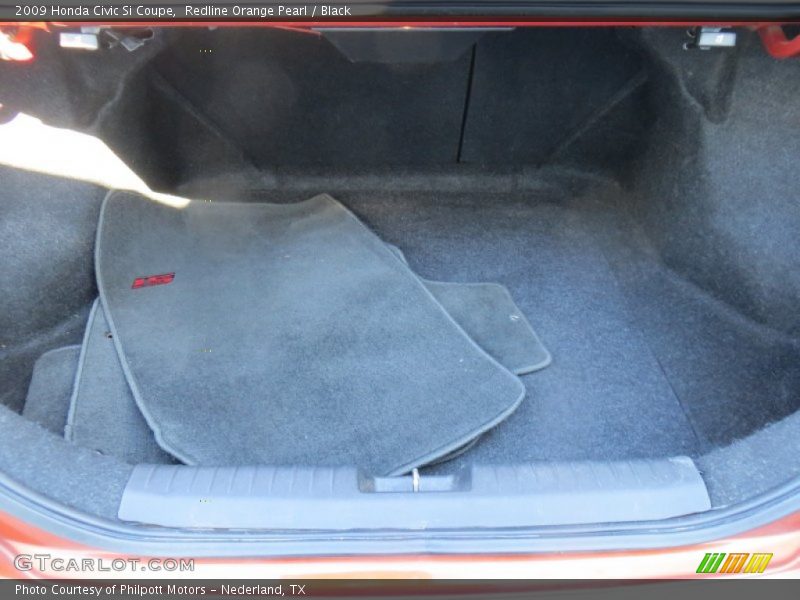Redline Orange Pearl / Black 2009 Honda Civic Si Coupe