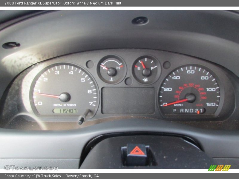 Oxford White / Medium Dark Flint 2008 Ford Ranger XL SuperCab