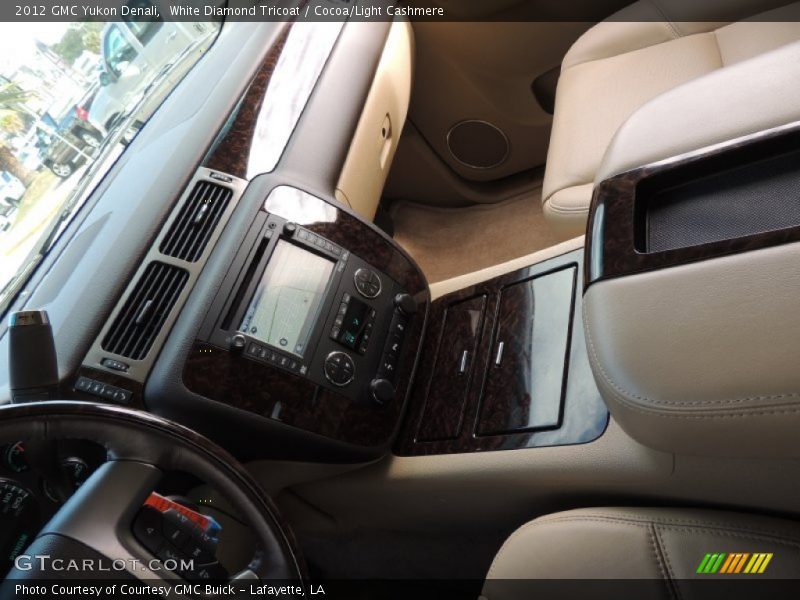 White Diamond Tricoat / Cocoa/Light Cashmere 2012 GMC Yukon Denali