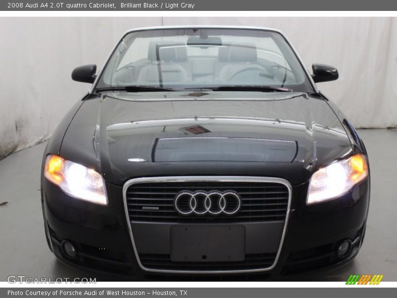 Brilliant Black / Light Gray 2008 Audi A4 2.0T quattro Cabriolet