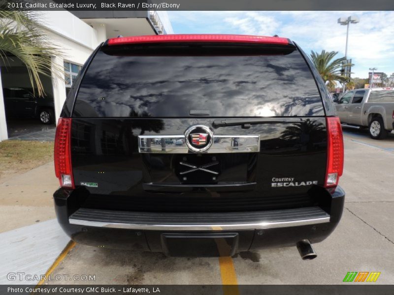 Black Raven / Ebony/Ebony 2011 Cadillac Escalade Luxury