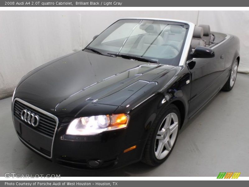 Brilliant Black / Light Gray 2008 Audi A4 2.0T quattro Cabriolet