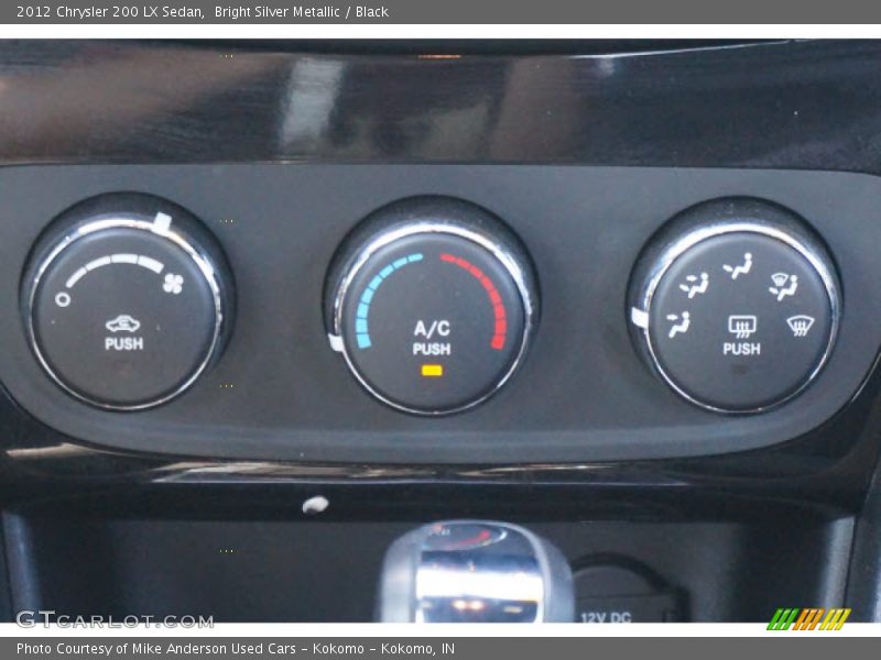 Bright Silver Metallic / Black 2012 Chrysler 200 LX Sedan