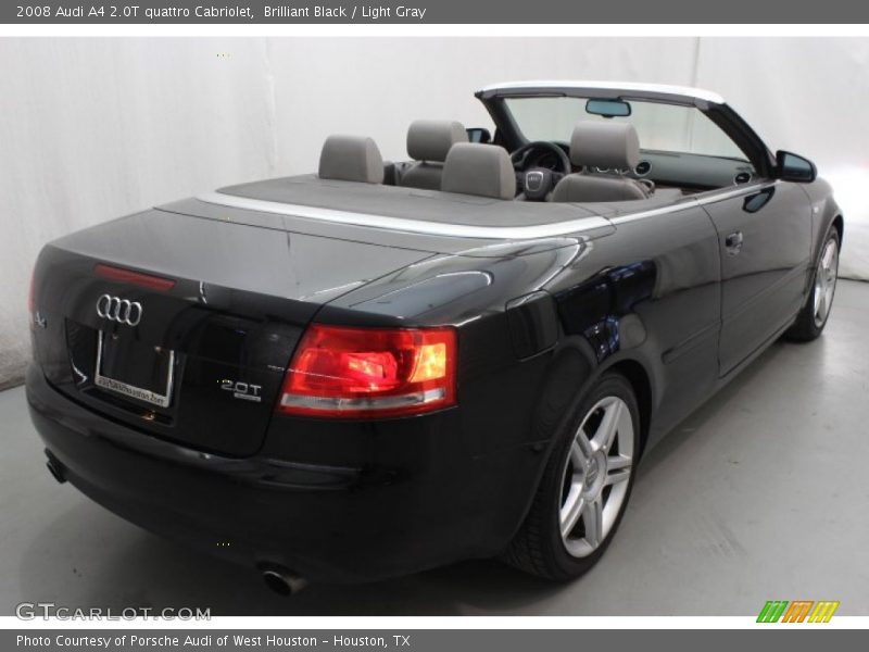 Brilliant Black / Light Gray 2008 Audi A4 2.0T quattro Cabriolet