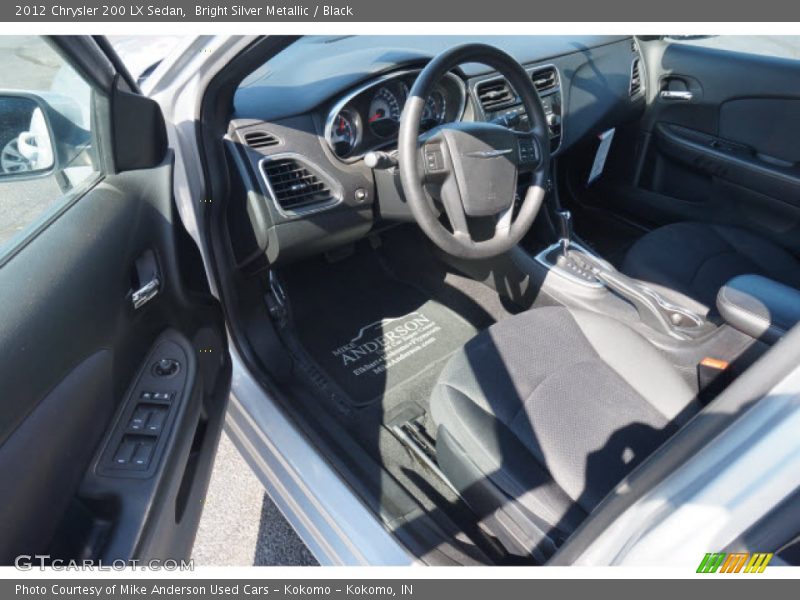 Bright Silver Metallic / Black 2012 Chrysler 200 LX Sedan