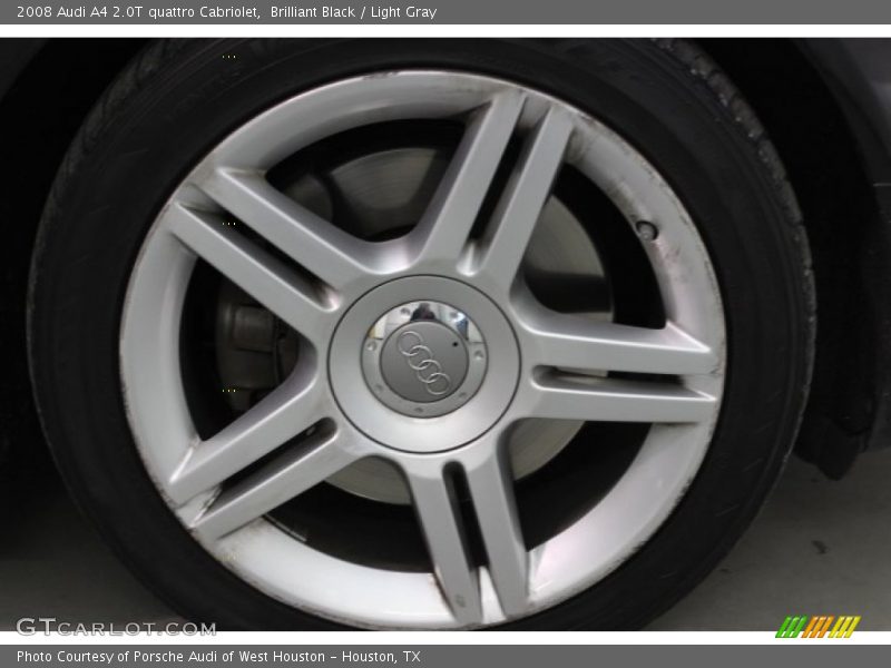 Brilliant Black / Light Gray 2008 Audi A4 2.0T quattro Cabriolet