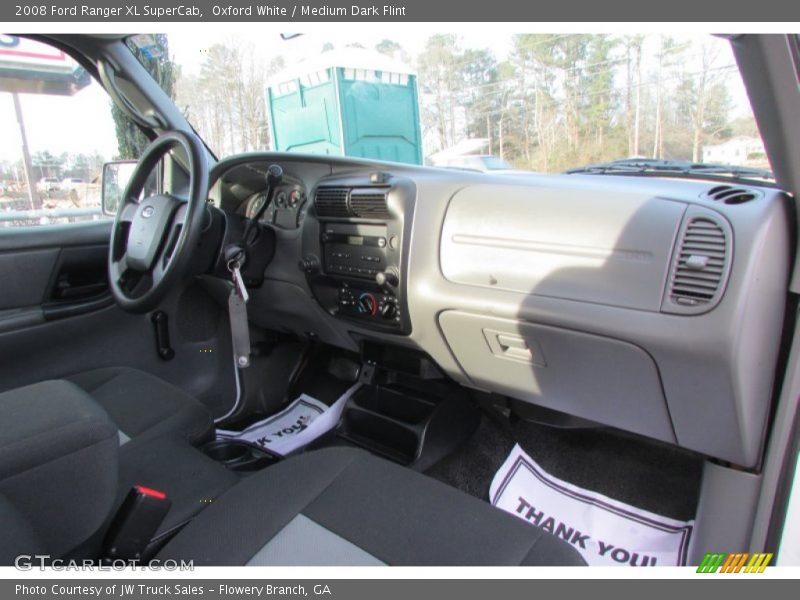 Oxford White / Medium Dark Flint 2008 Ford Ranger XL SuperCab