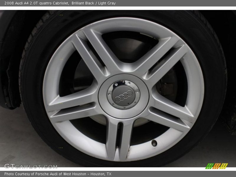 Brilliant Black / Light Gray 2008 Audi A4 2.0T quattro Cabriolet