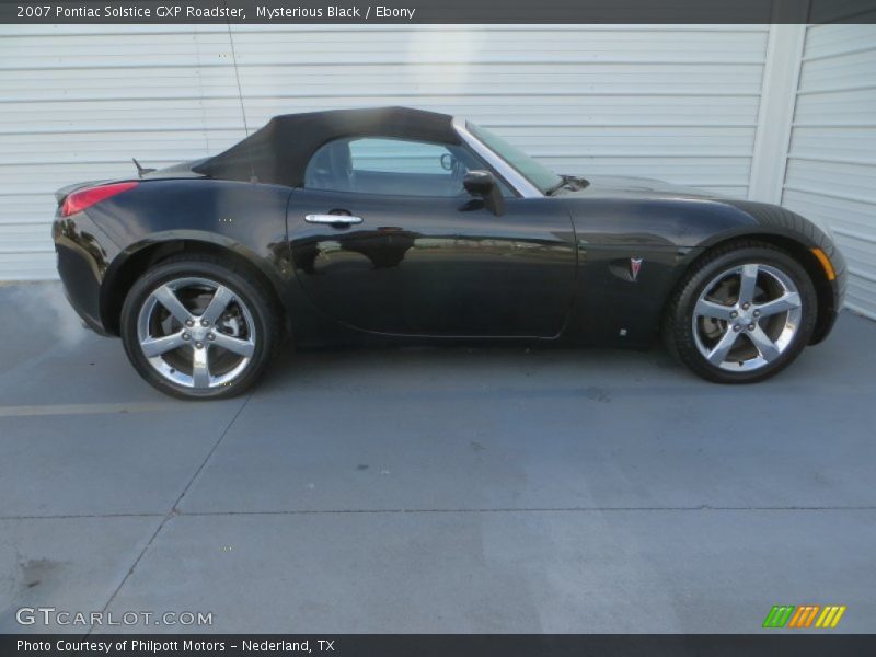Mysterious Black / Ebony 2007 Pontiac Solstice GXP Roadster