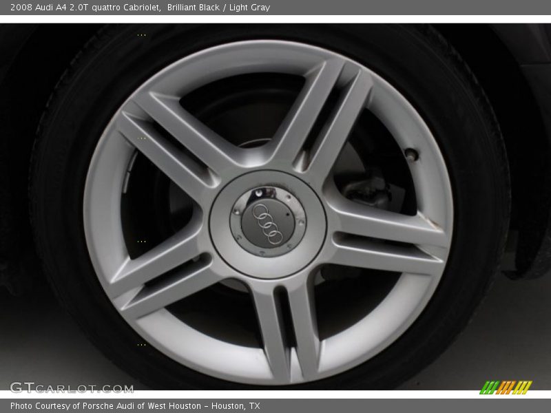 Brilliant Black / Light Gray 2008 Audi A4 2.0T quattro Cabriolet
