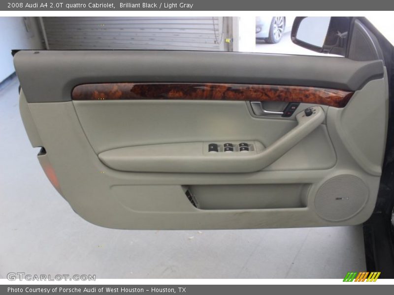Brilliant Black / Light Gray 2008 Audi A4 2.0T quattro Cabriolet
