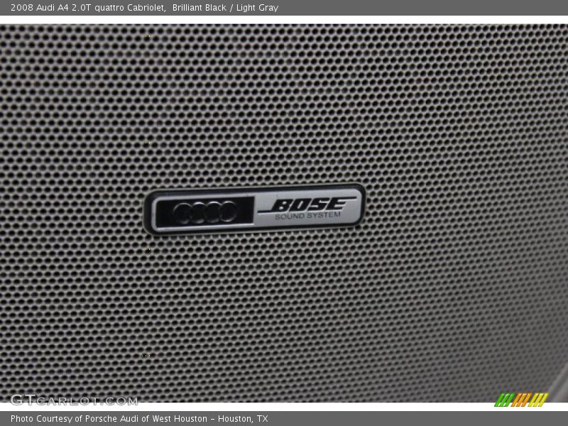 Brilliant Black / Light Gray 2008 Audi A4 2.0T quattro Cabriolet