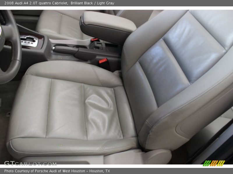 Brilliant Black / Light Gray 2008 Audi A4 2.0T quattro Cabriolet