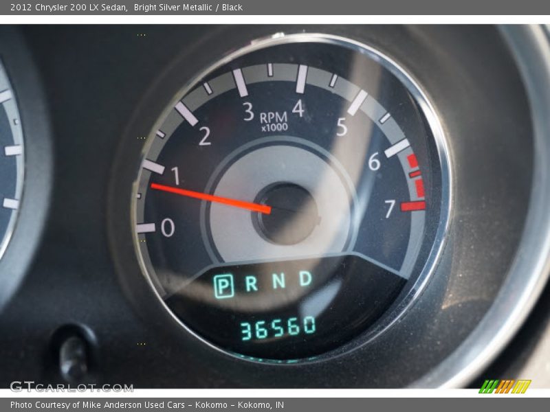 Bright Silver Metallic / Black 2012 Chrysler 200 LX Sedan