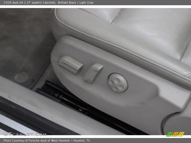 Brilliant Black / Light Gray 2008 Audi A4 2.0T quattro Cabriolet
