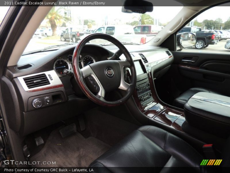 Black Raven / Ebony/Ebony 2011 Cadillac Escalade Luxury