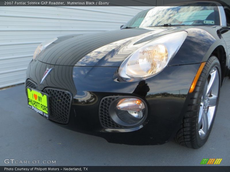 Mysterious Black / Ebony 2007 Pontiac Solstice GXP Roadster