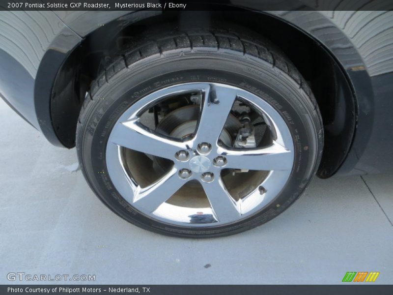 Mysterious Black / Ebony 2007 Pontiac Solstice GXP Roadster