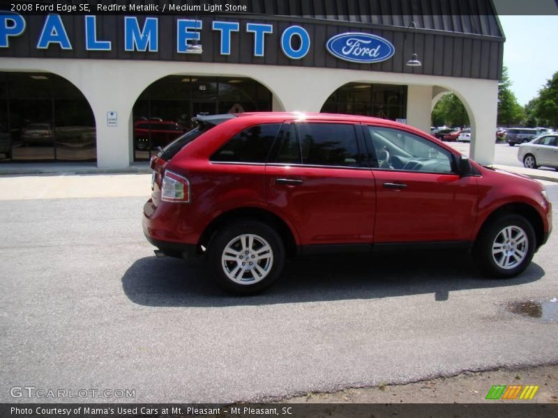 Redfire Metallic / Medium Light Stone 2008 Ford Edge SE