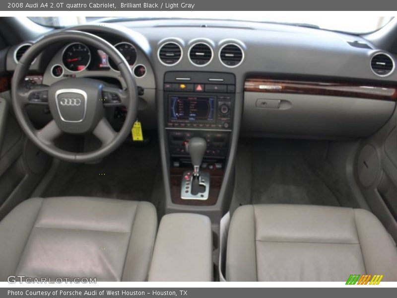 Brilliant Black / Light Gray 2008 Audi A4 2.0T quattro Cabriolet