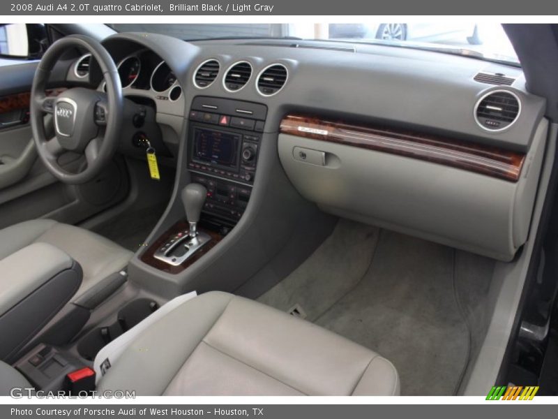 Brilliant Black / Light Gray 2008 Audi A4 2.0T quattro Cabriolet
