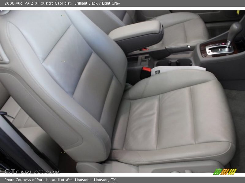 Brilliant Black / Light Gray 2008 Audi A4 2.0T quattro Cabriolet