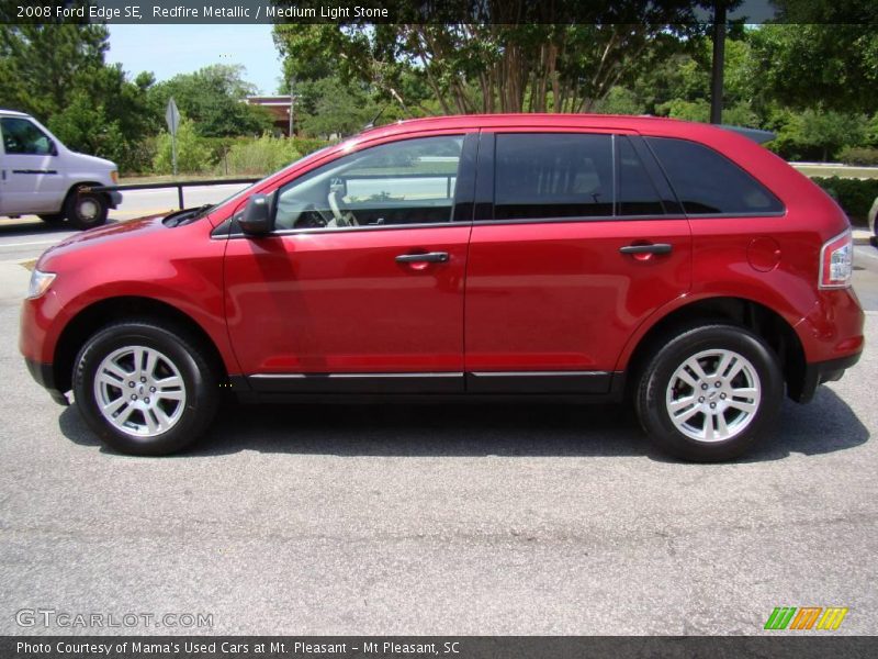 Redfire Metallic / Medium Light Stone 2008 Ford Edge SE