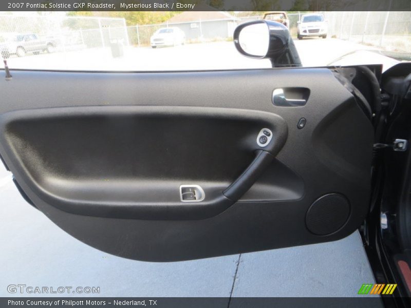 Mysterious Black / Ebony 2007 Pontiac Solstice GXP Roadster