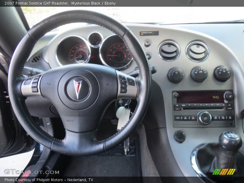 Mysterious Black / Ebony 2007 Pontiac Solstice GXP Roadster