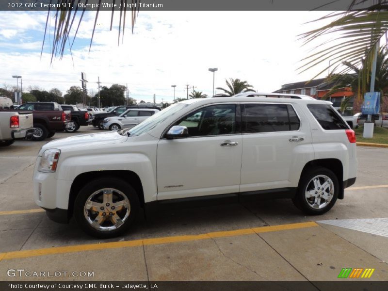 Olympic White / Light Titanium 2012 GMC Terrain SLT