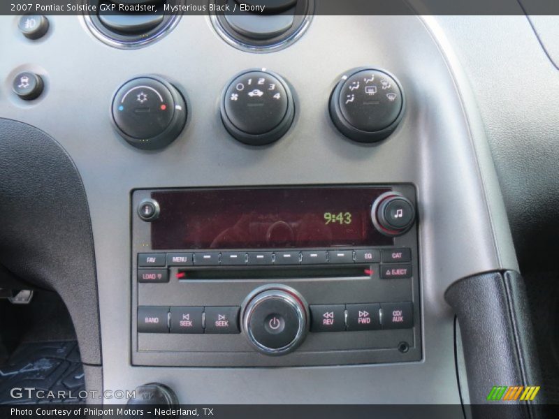 Mysterious Black / Ebony 2007 Pontiac Solstice GXP Roadster