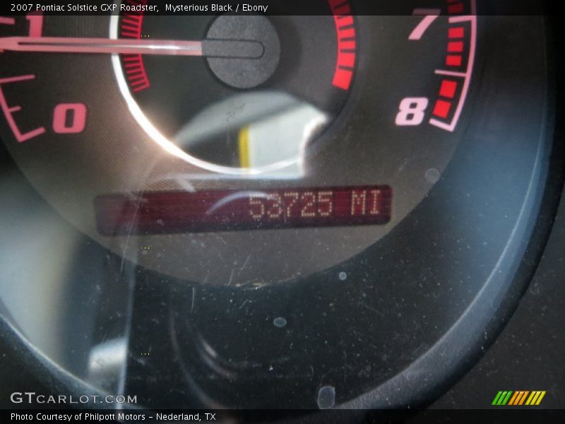 Mysterious Black / Ebony 2007 Pontiac Solstice GXP Roadster