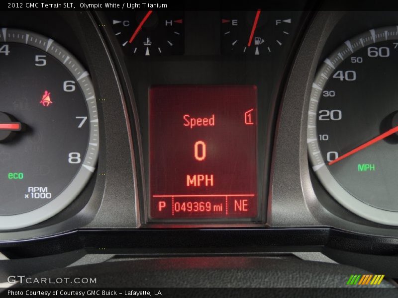 Olympic White / Light Titanium 2012 GMC Terrain SLT