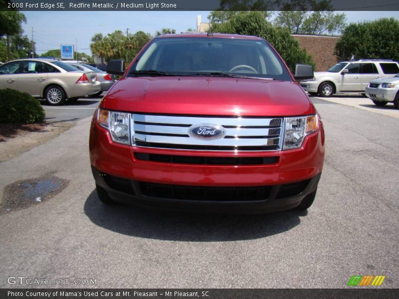 Redfire Metallic / Medium Light Stone 2008 Ford Edge SE