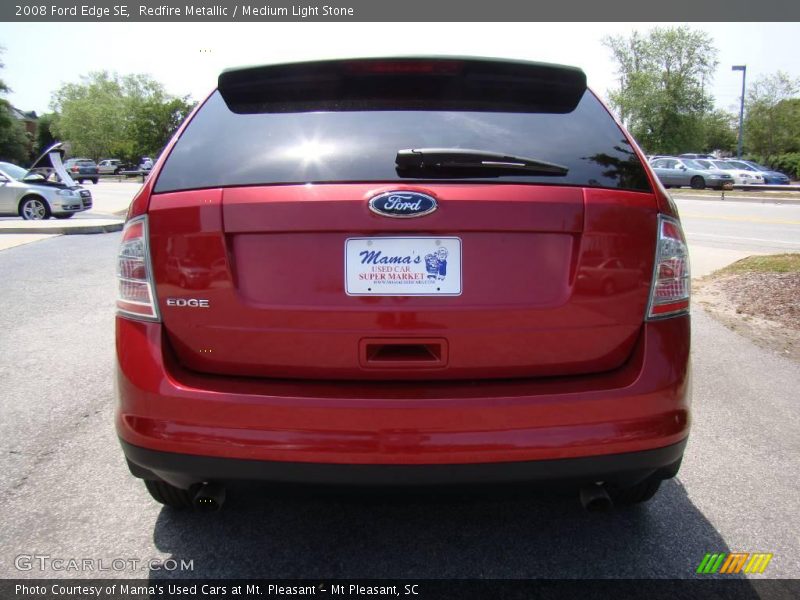 Redfire Metallic / Medium Light Stone 2008 Ford Edge SE