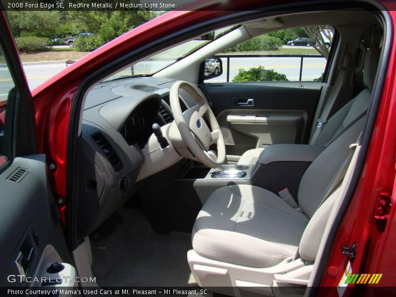 Redfire Metallic / Medium Light Stone 2008 Ford Edge SE