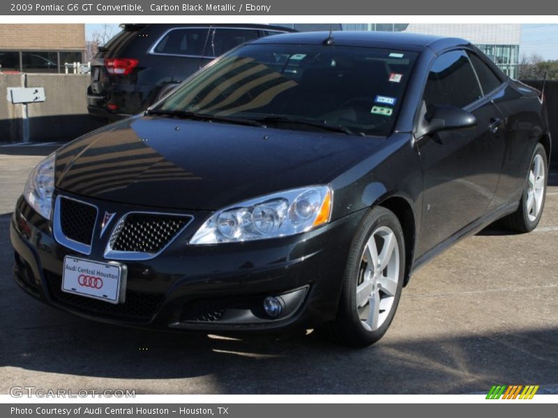 Carbon Black Metallic / Ebony 2009 Pontiac G6 GT Convertible