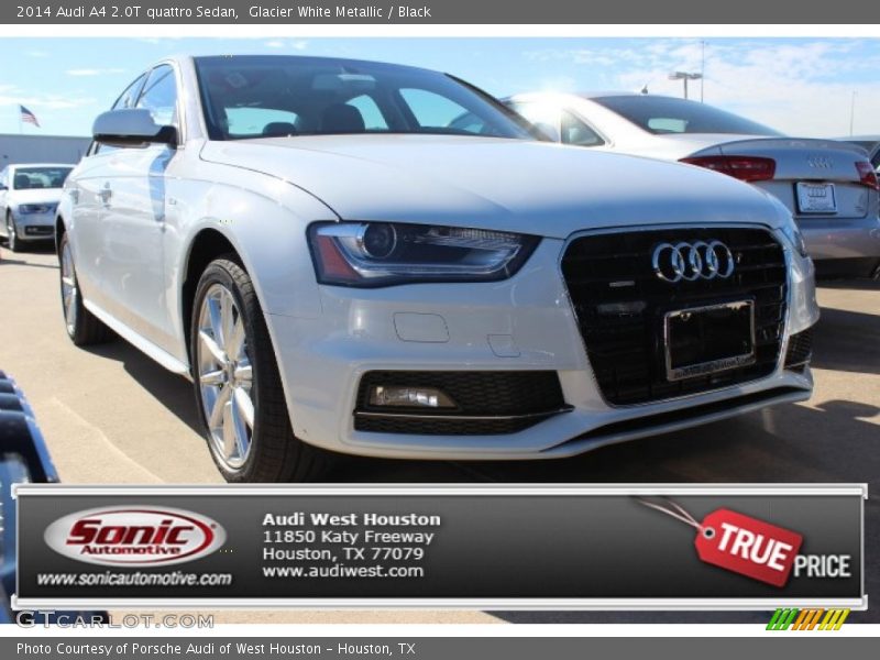 Glacier White Metallic / Black 2014 Audi A4 2.0T quattro Sedan