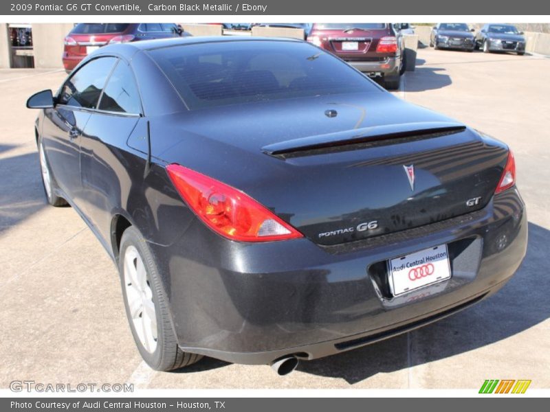 Carbon Black Metallic / Ebony 2009 Pontiac G6 GT Convertible