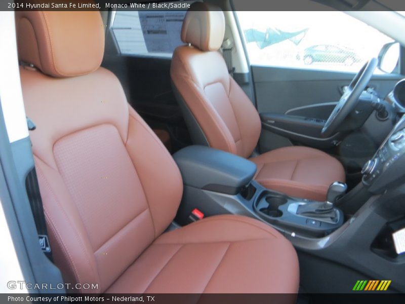 Front Seat of 2014 Santa Fe Limited