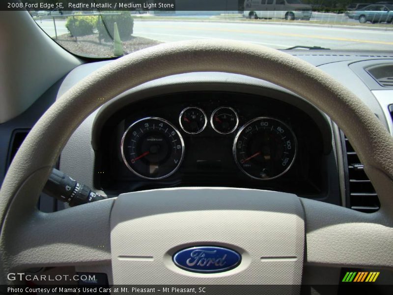 Redfire Metallic / Medium Light Stone 2008 Ford Edge SE
