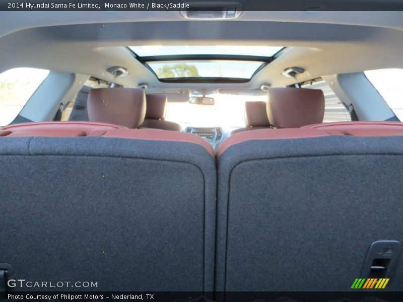 Monaco White / Black/Saddle 2014 Hyundai Santa Fe Limited