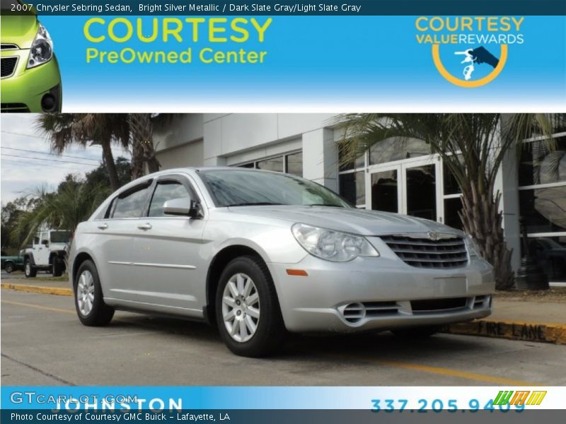 Bright Silver Metallic / Dark Slate Gray/Light Slate Gray 2007 Chrysler Sebring Sedan