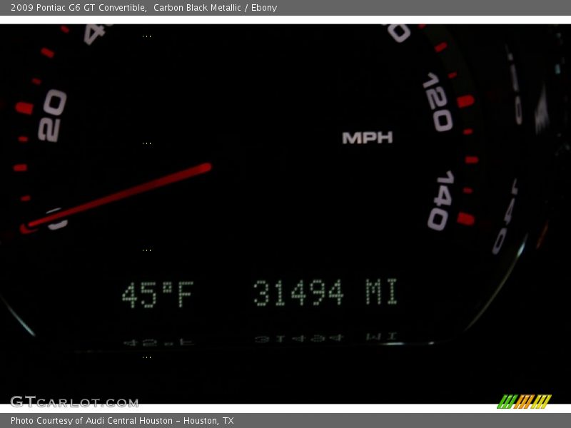 Carbon Black Metallic / Ebony 2009 Pontiac G6 GT Convertible