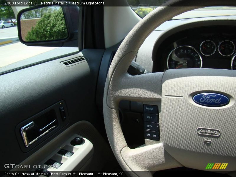 Redfire Metallic / Medium Light Stone 2008 Ford Edge SE