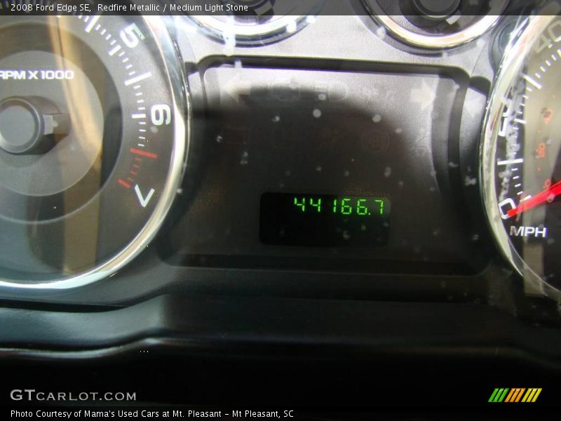 Redfire Metallic / Medium Light Stone 2008 Ford Edge SE