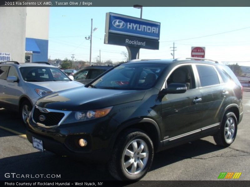 Tuscan Olive / Beige 2011 Kia Sorento LX AWD