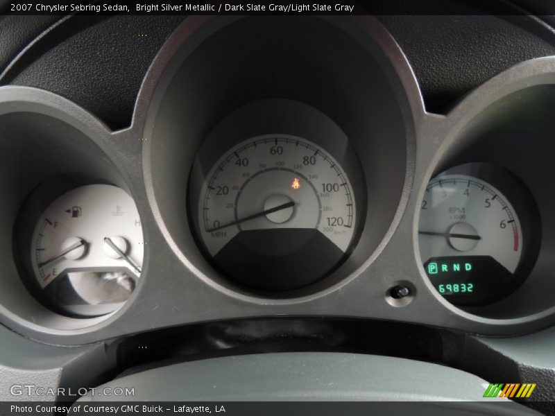 Bright Silver Metallic / Dark Slate Gray/Light Slate Gray 2007 Chrysler Sebring Sedan