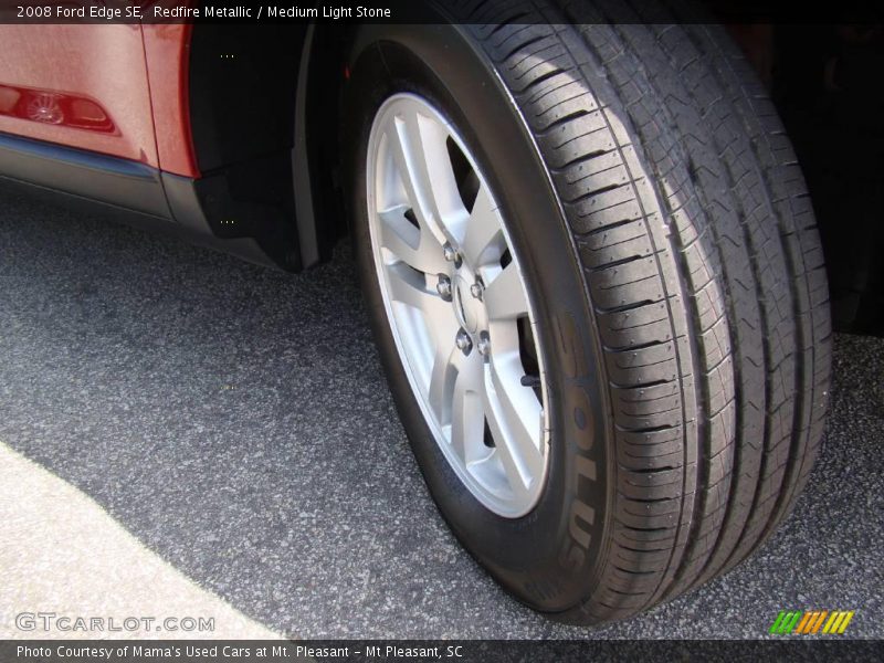 Redfire Metallic / Medium Light Stone 2008 Ford Edge SE
