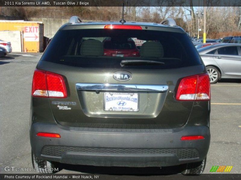 Tuscan Olive / Beige 2011 Kia Sorento LX AWD